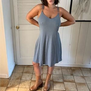 Blue Thin Strapped TopShop Dress